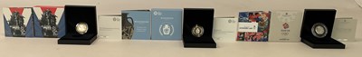Lot 386 - ROYAL MINT; two £2 Silver Proof Coins,...