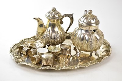 Lot 2429 - A collection of Indonesian white metal items...