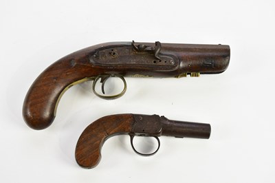 Lot 1462 - W PARKER; an 18th century flintlock pistol,...