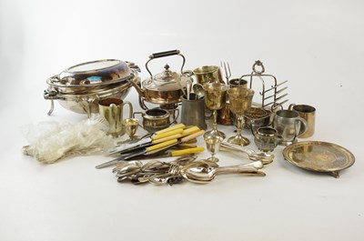Lot 2007 - A collection of electroplated items to include...