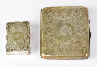 Lot 900 - A Victorian silver vinaigrette with engraved...