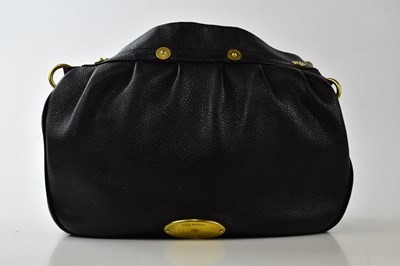 Lot 748 - MULBERRY; a black pebbled calfskin leather...