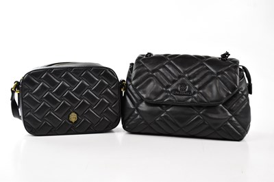 Lot 774 - KURT GEIGER; a black quilted leather 'Richmond'...