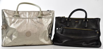 Lot 773 - PAUL COSTELLOE; a black pebbled leather...