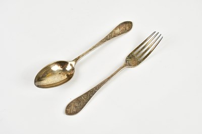 Lot 2404 - MARTIN, HALL & CO; a Victorian hallmarked...