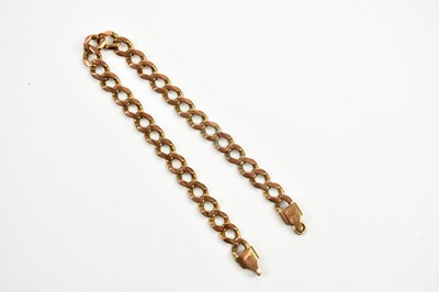 Lot 430 - A 9ct rose gold bracelet, length 19cm, approx...