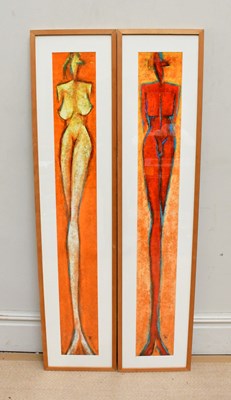 Lot 1744 - FRANZ RUZICKA; a pair of prints, abstract...