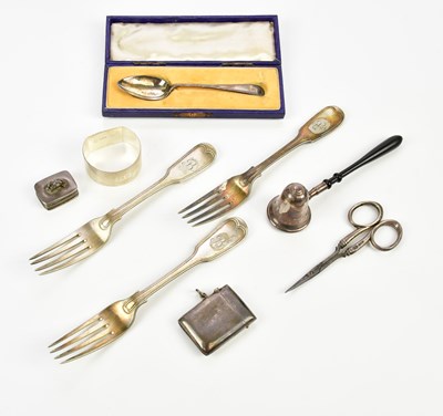 Lot 2255 - A mixed lot including Birmingham hallmarked...
