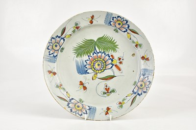 Lot 2896 - An 18th century Delft polychrome tin glazed...