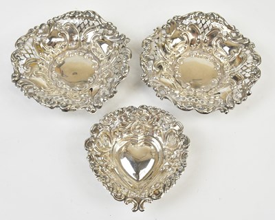 Lot 2214 - A pair of late Victorian hallmarked silver...