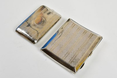 Lot 2258 - D BROS; a George V hallmarked silver cigarette...