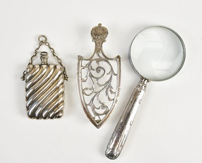 Lot 2145 - D BROS; a Victorian hallmarked silver perfume...
