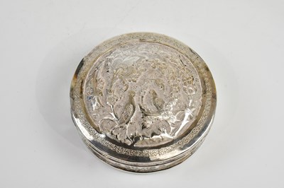 Lot 2128 - An Eastern, possibly Turkish, white metal...