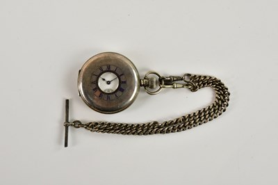 Lot 1800 - WALTHAM USA; a hallmarked silver cased half...