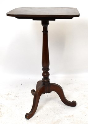 Lot 1539 - A 19th century mahogany tilt-top tripod...