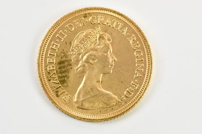 Lot 2596 - An Elizabeth II full sovereign, 1980.