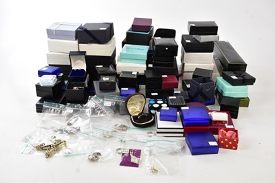 Lot 452 - A large collection of silver and white metal...