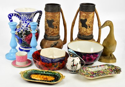 Lot 2883 - A collection of decorative ceramics to include...