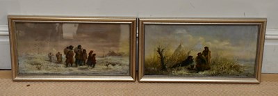 Lot 1701 - JOSEPH WOLFRAM; a pair of oils on board, each...