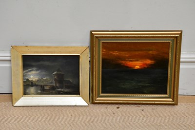 Lot 1794 - ERIC BRIDGES; oil on canvas, 'Sunset in the...
