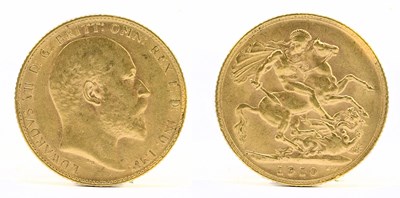 Lot 1865 - An Edward VII full sovereign, 1910.