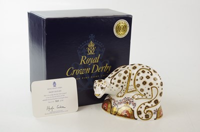 Lot 2813 - ROYAL CROWN DERBY; a large limited edition...