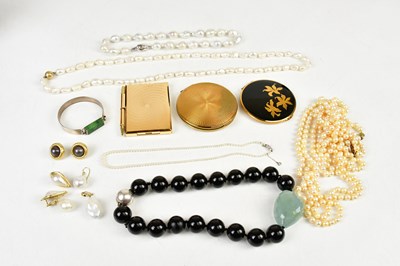 Lot 468 - A quantity of costume jewellery including...