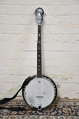 Lot 1542 - COUNTRYMAN; a full back five string banjo,...