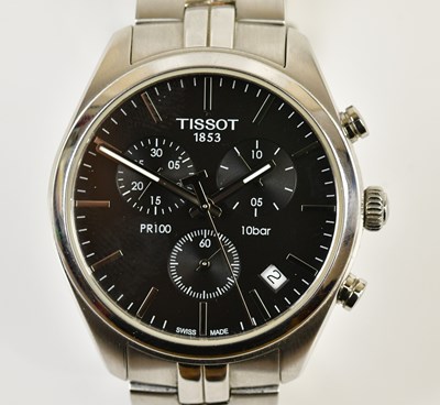 Lot 1861 - TISSOT; a gentleman's stainless steel...