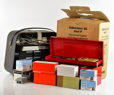 Lot 2673 - ROLLEI; a cased projector and a Rolleivision...