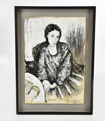 Lot 1755 - ATTRIBUTED TO GWEN JOHN; ink and body colour...