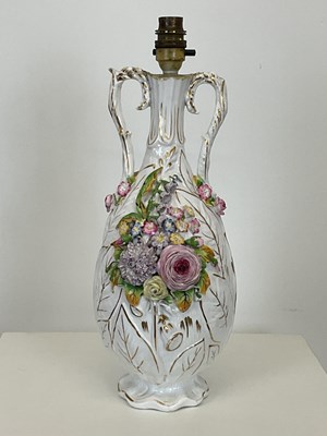 Lot 177 - A 19th century Continental porcelain twin...