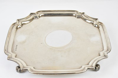 Lot 2285 - VINERS; a George V hallmarked silver salver,...
