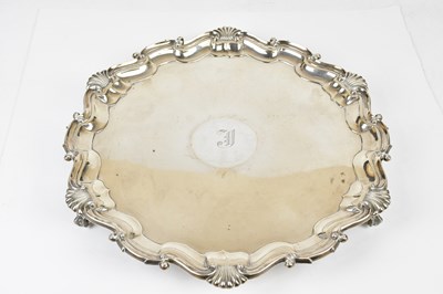 Lot 2276 - A Victorian hallmarked silver salver, maker's...