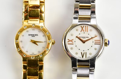 Lot 1862 - RAYMOND WEIL; a lady's stainless steel 'Noemia'...