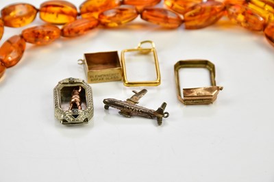 Lot 19 - An Art Deco white metal cocktail watch case...