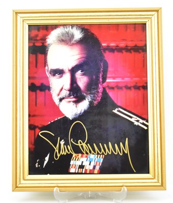 Lot 1752 - SEAN CONNERY; a signed photo print depicting...