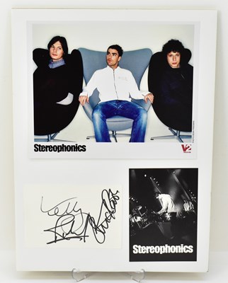 Lot 1733 - STEREOPHONICS; a display featuring one colour...