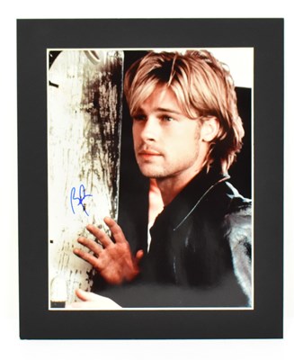 Lot 1730 - BRAD PITT; a signed photograph of Pitt in his...