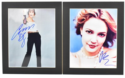 Lot 1619 - Two signed photos comprising Cameron Diaz and...