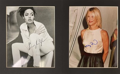Lot 1620 - Two signed photographs of actresses comprising...
