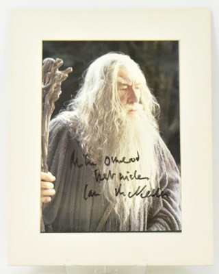 Lot 1736 - SIR IAN MCKELLEN; a signed colour photograph...