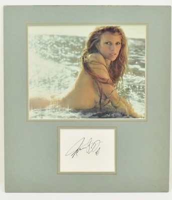 Lot 1739 - KIM BASINGER; a mounted display depicting a...