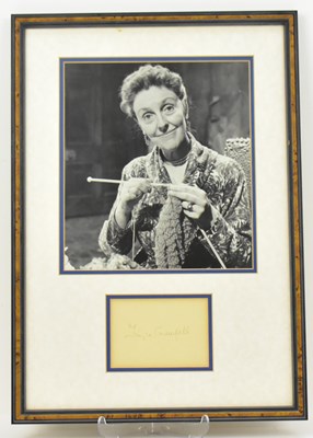 Lot 1712 - JOYCE GRENFELL; a framed display featuring a...