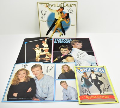 Lot 1698 - TORVILL & DEAN; five promotional brochures and...