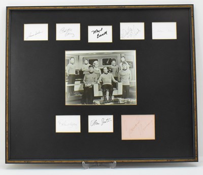 Lot 1548 - STAR TREK (original); a framed display...