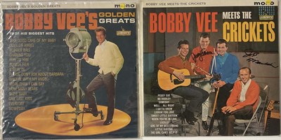 Lot 1724 - BOBBY VEE; two signed album covers comprising '...