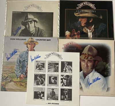 Lot 1696 - DON WILLIAMS; four signed albums comprising...