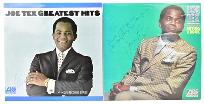 Lot 1703 - JOE TEX; two signed albums comprising...