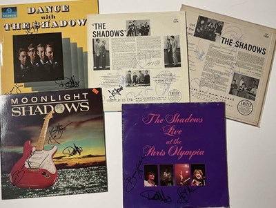 Lot 1609 - THE SHADOWS; five signed albums comprising...
